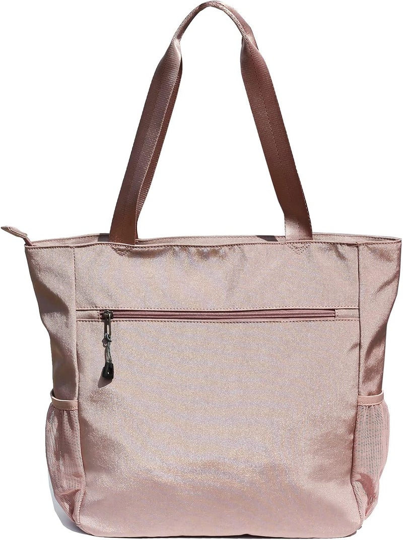 ESVAN Original Floral Water Resistant Large Tote Bag Shoulder Bag for Gym Beach Travel Daily Bags Upgraded - Image 5